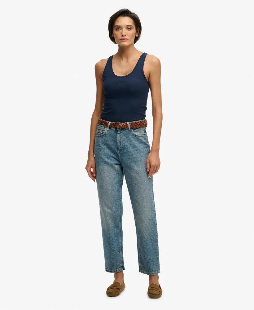 superdry Essential Logo Scoop Vest – ajustado, algodón orgánico 3/5