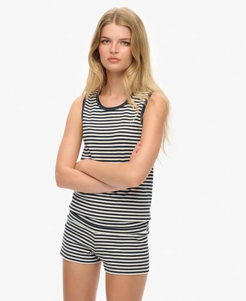 superdry Débardeur Athletic Essentials Jersey Rayé – coupe slim 2/5