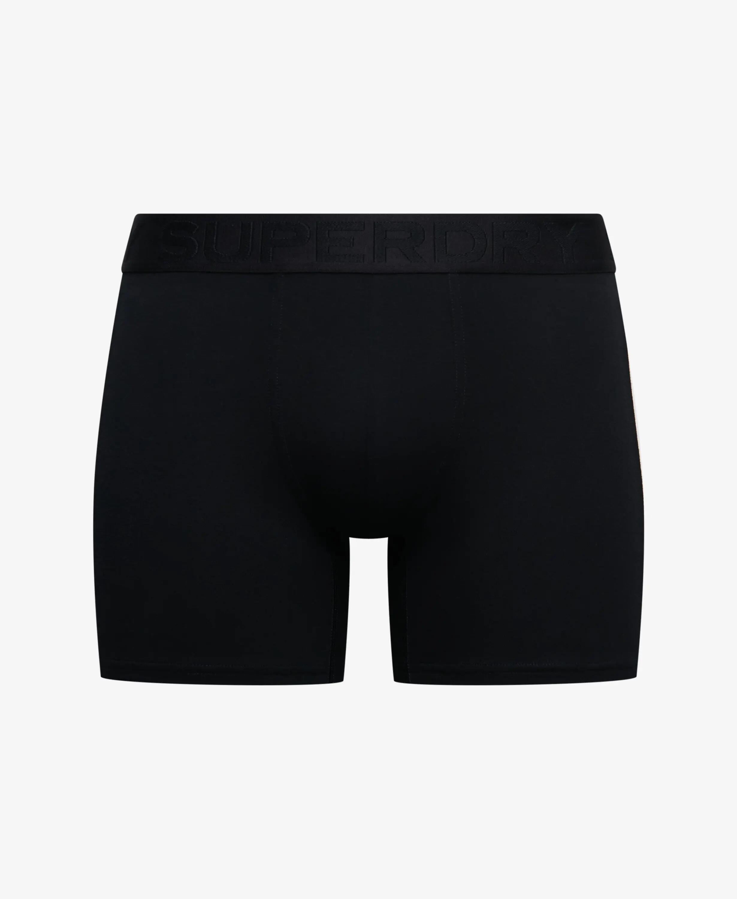 superdry Boxer Triple Pack z organicznej bawełny, bardzo miękki – BLACK/BLACK 5/6