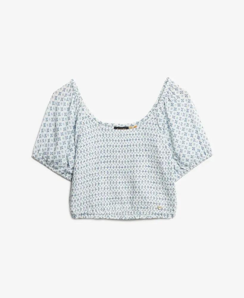 superdry Smocked Woven Top em 100% viscose 5/5