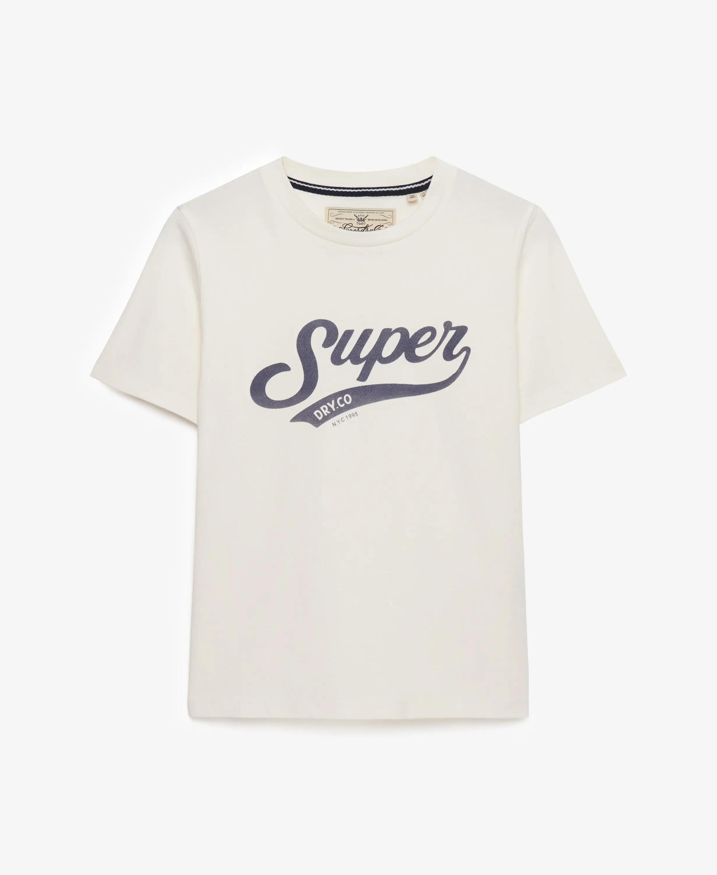 superdry Varsity Script T-Shirt – 100% Bio-Baumwolle, Relaxed Fit 7/7