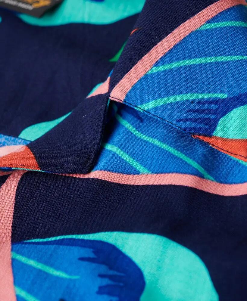 superdry Camisa Beach Resort de viscosa con estampado Navy Paradise 6/7