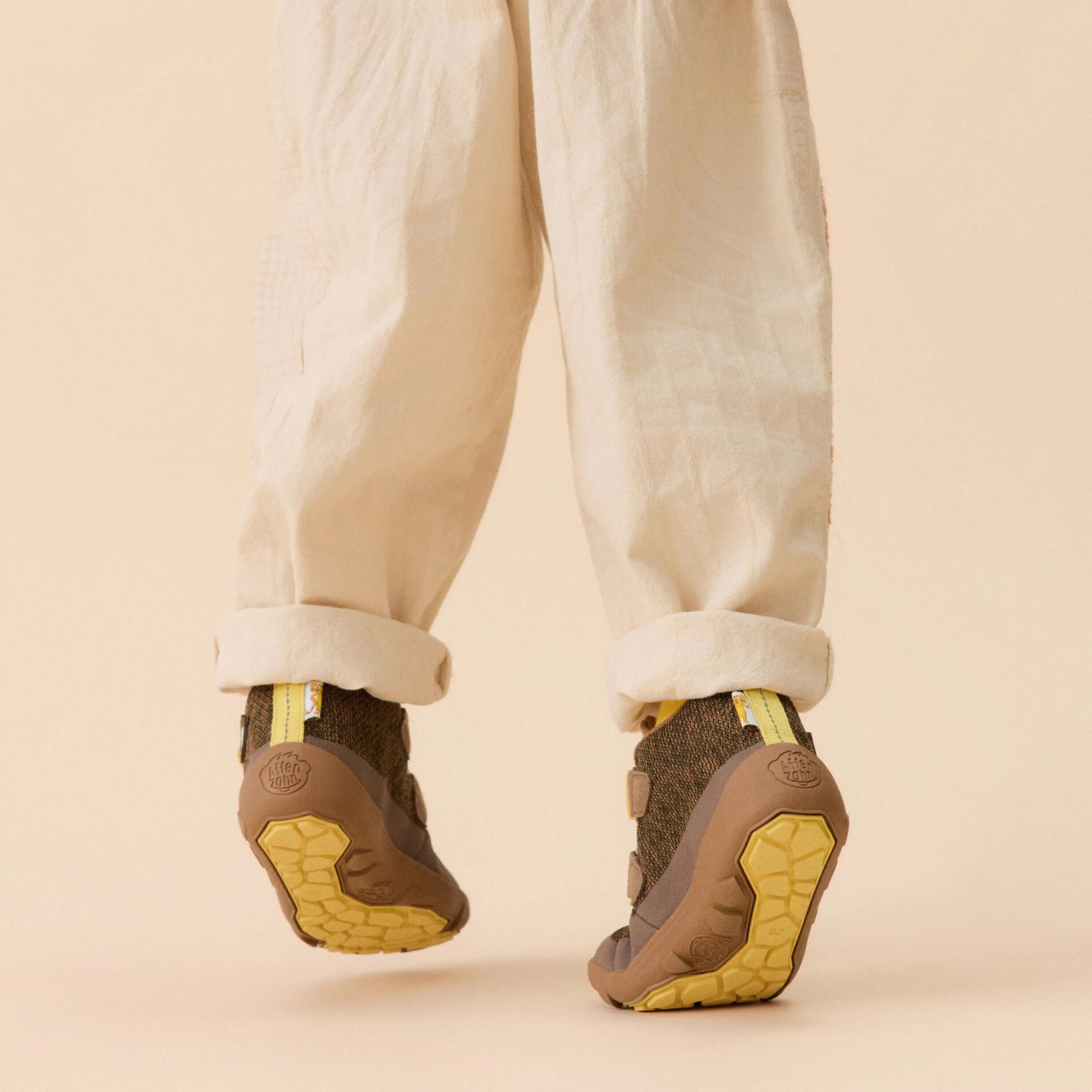 Chaussures - barefoot - enfants - imperméables, vegan - happy tiger 12/13