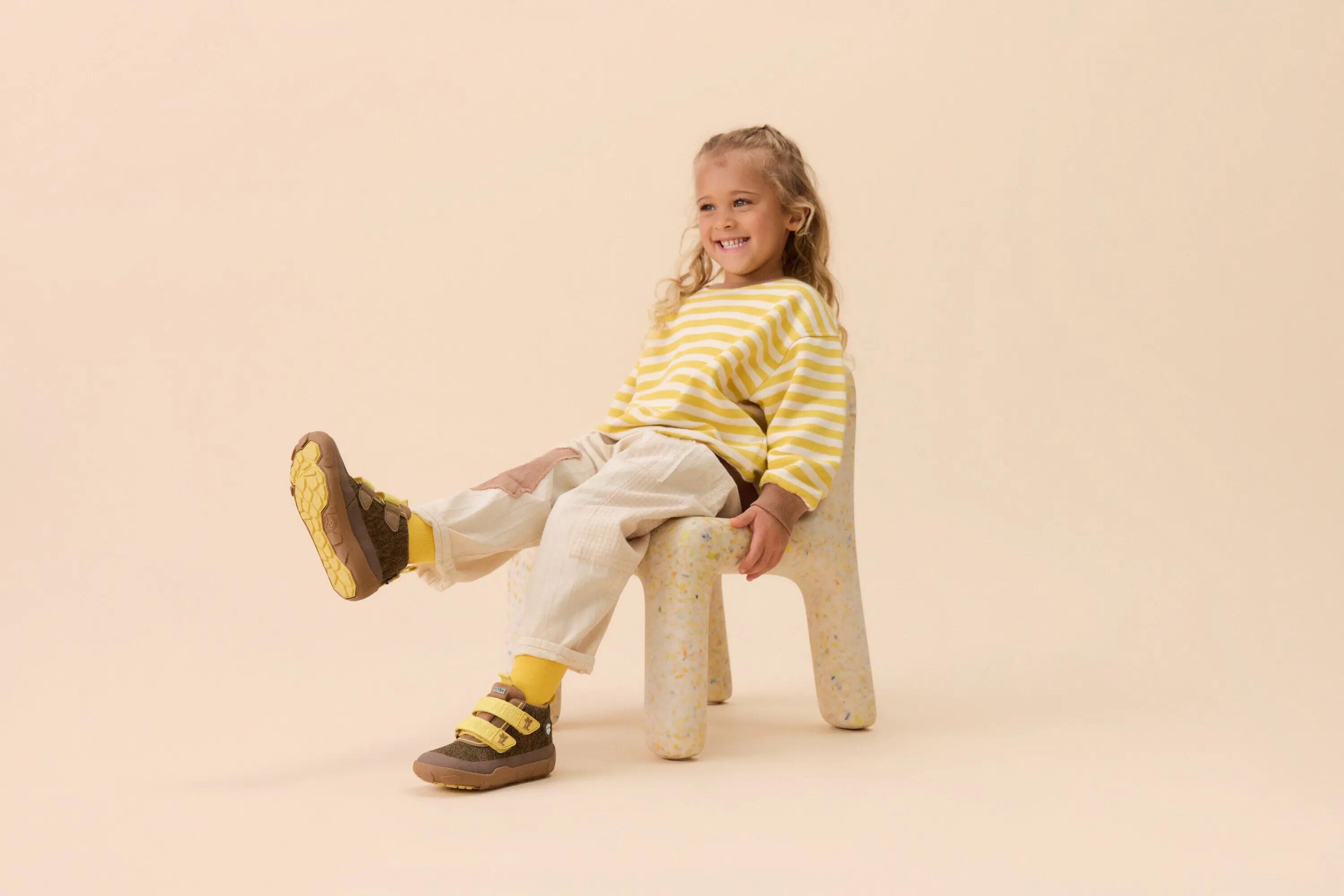 Chaussures - barefoot - enfants - imperméables, vegan - happy tiger 11/13