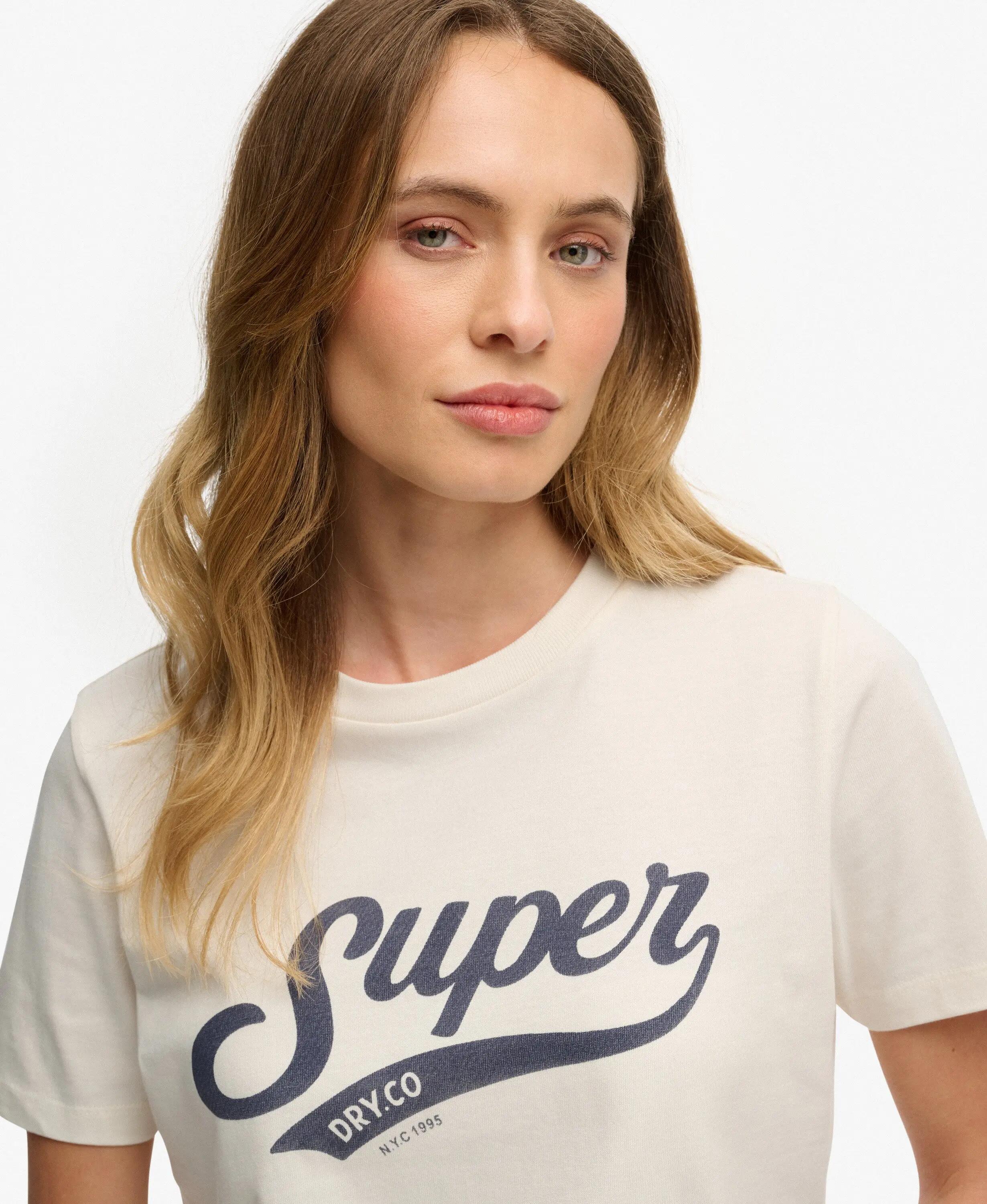 superdry Varsity Script T-Shirt – 100% Bio-Baumwolle, Relaxed Fit 4/7