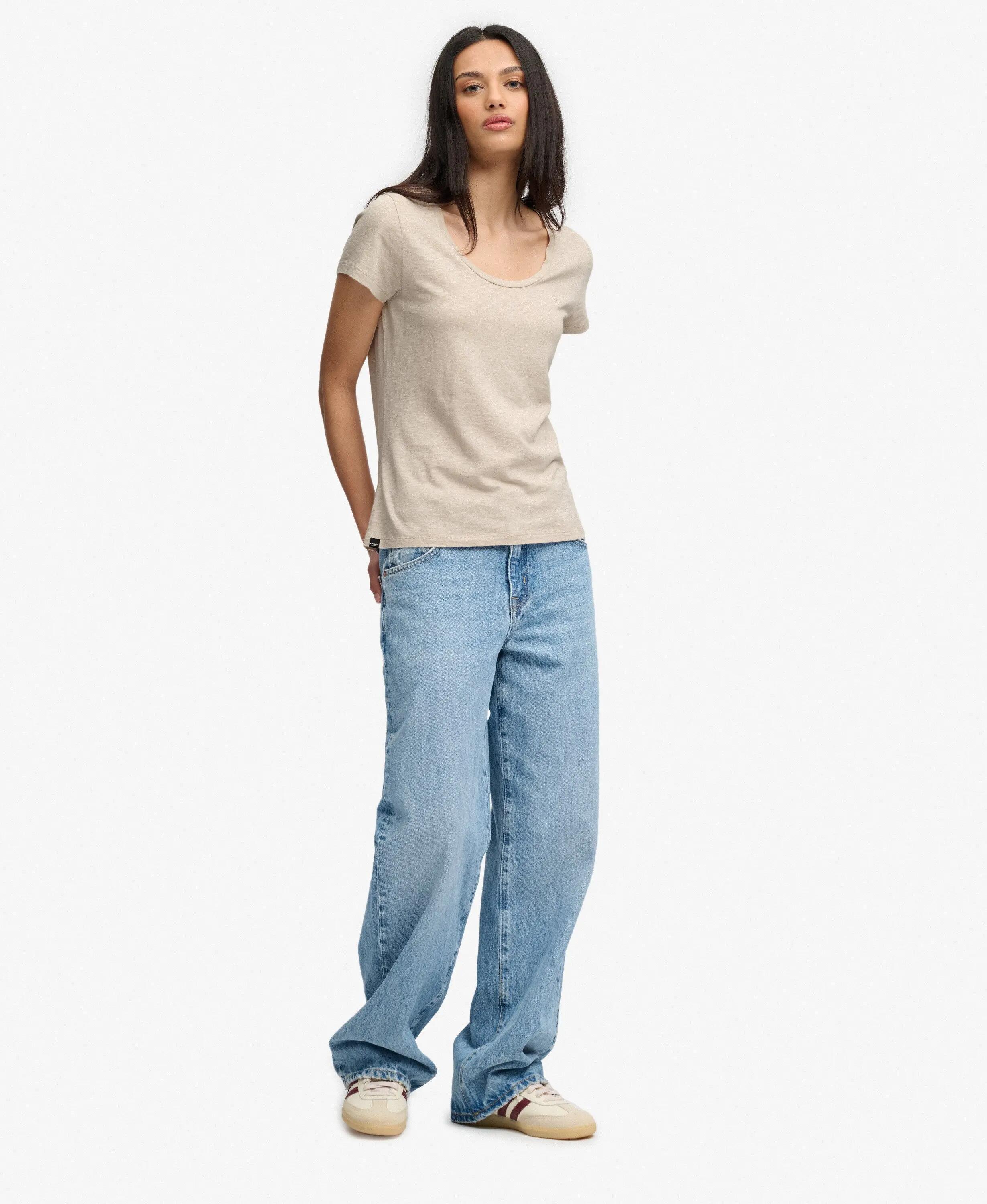 superdry T-shirt Studios scollata — slim fit, cotone e lyocell 4/7