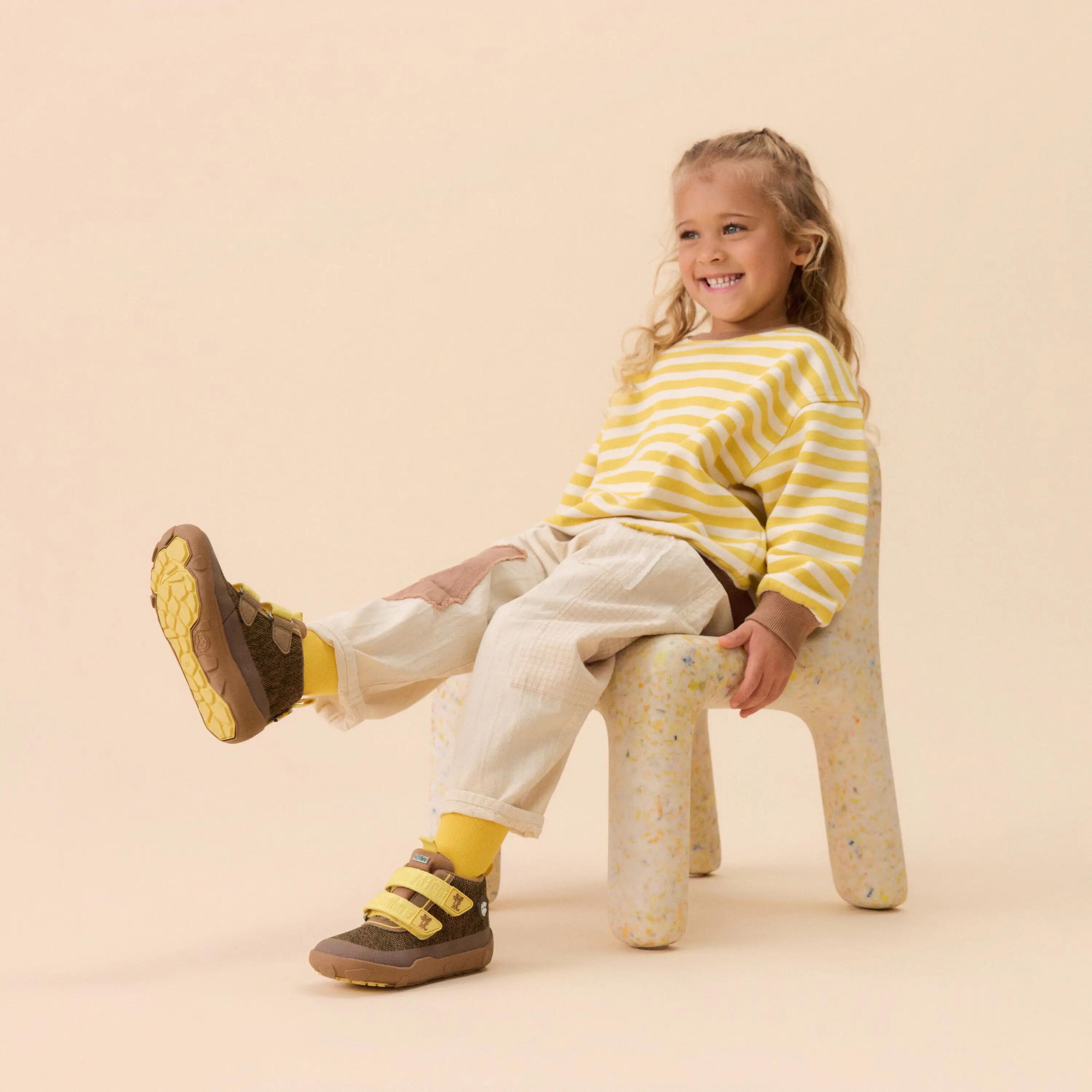 Chaussures - barefoot - enfants - imperméables, vegan - happy tiger 10/13