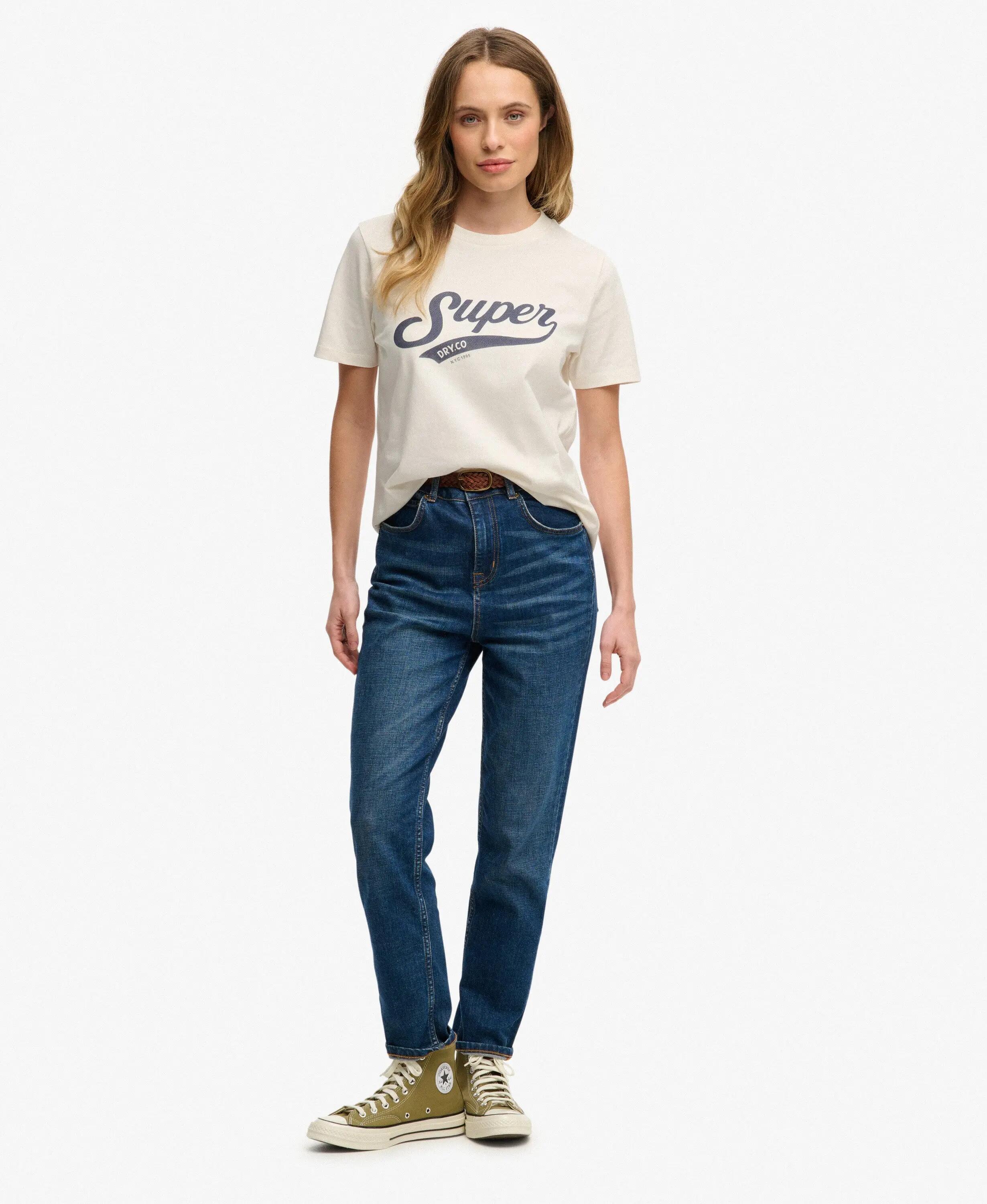 superdry Varsity Script T-Shirt – 100% Bio-Baumwolle, Relaxed Fit 3/7