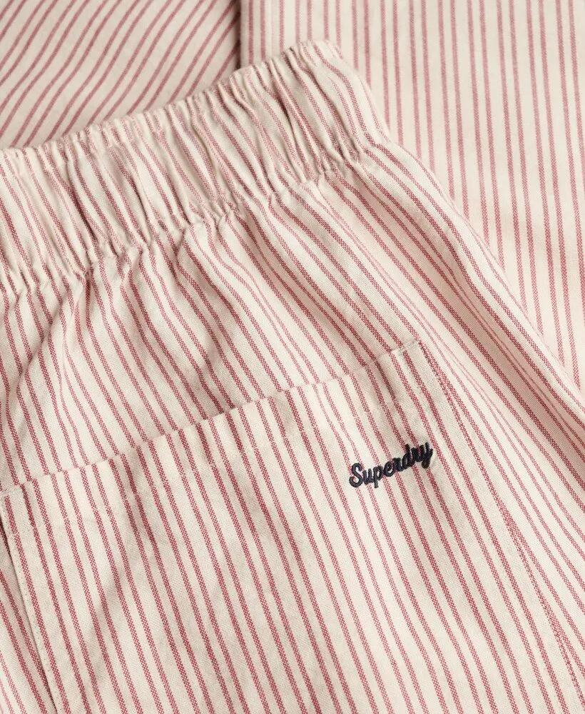 superdry Elastische Hose aus Bio-Baumwolle mit Streifen 7/7