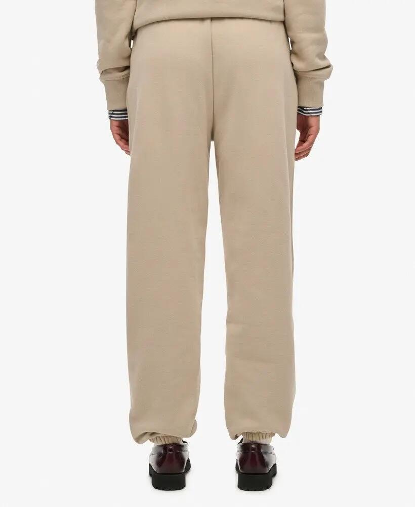 superdry Pantaloni Jogger Essential Logo in cotone riciclato – Cobblestone Grey 5/5