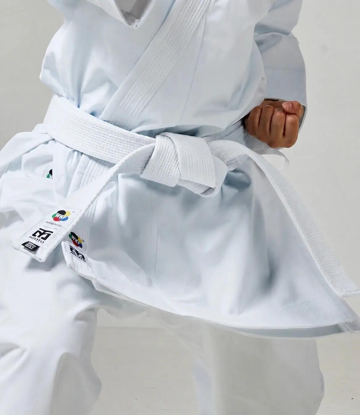 Biały pas do kimona MTX Karate WKF MOOTO 3/6