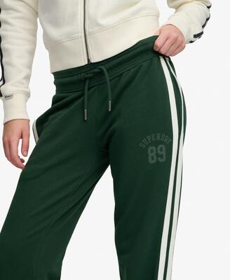 Superdry athletic essentials flared joggers met strepen