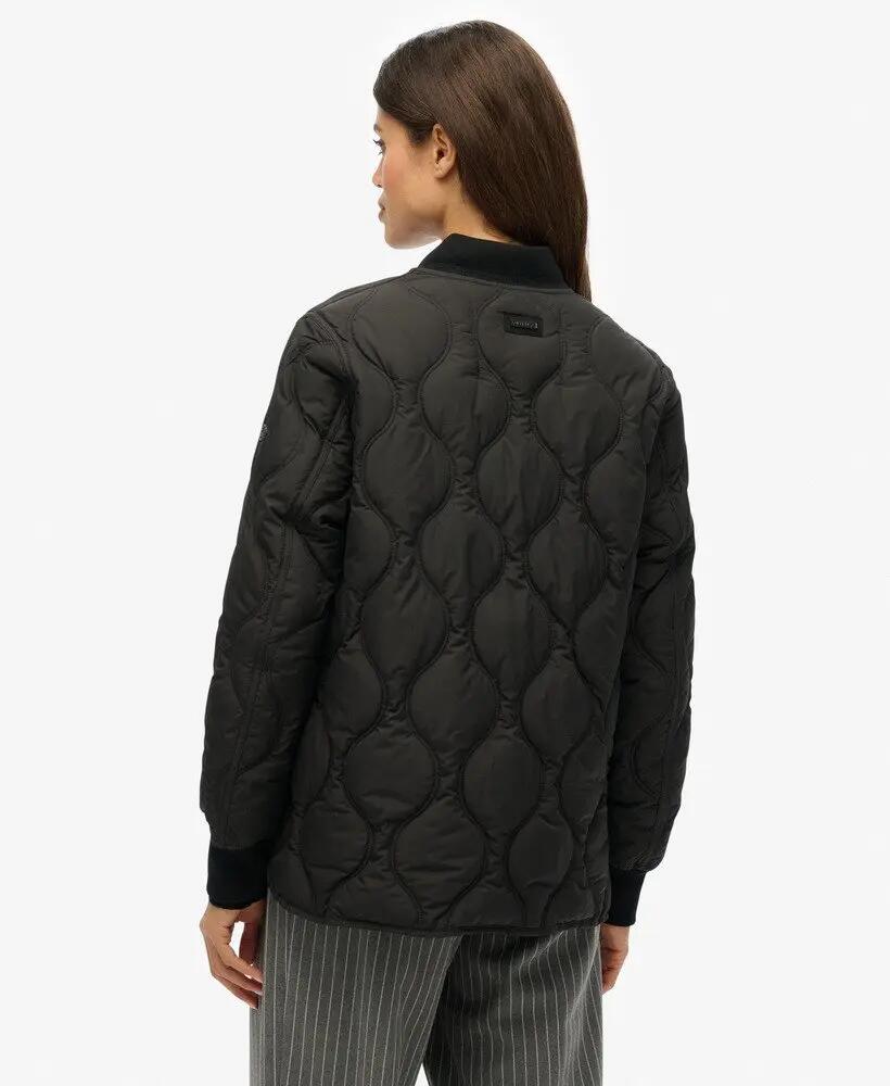 superdry Korte doorgestikte voeringjas van gerecycled polyester 6/7