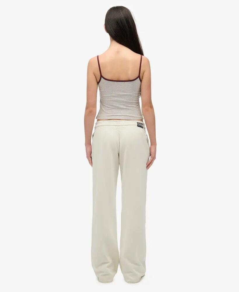 superdry Damen Jogginghose Low Rise Flare aus Baumwolle 6/7