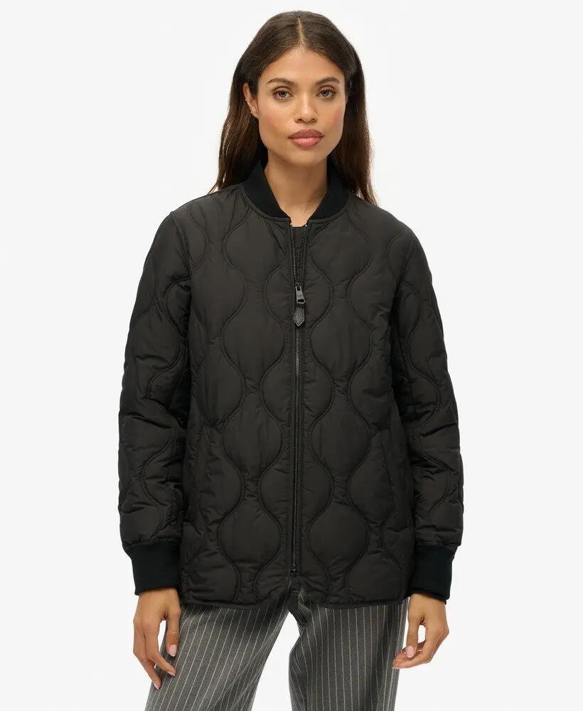 superdry Korte doorgestikte voeringjas van gerecycled polyester 5/7
