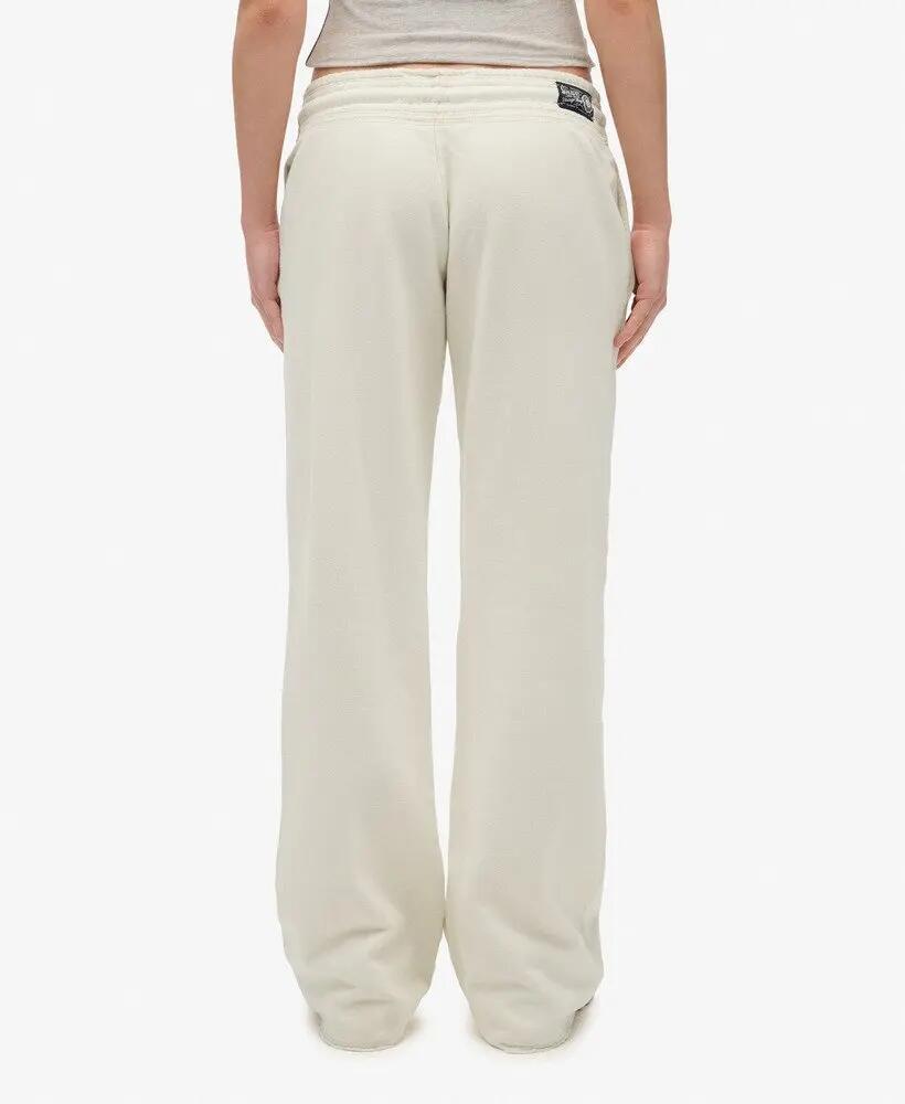 superdry Damen Jogginghose Low Rise Flare aus Baumwolle 5/7