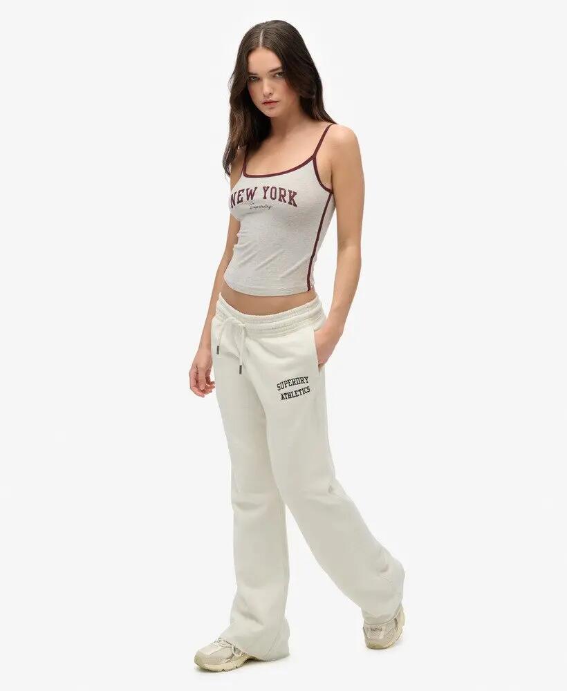 superdry Damen Jogginghose Low Rise Flare aus Baumwolle 3/7