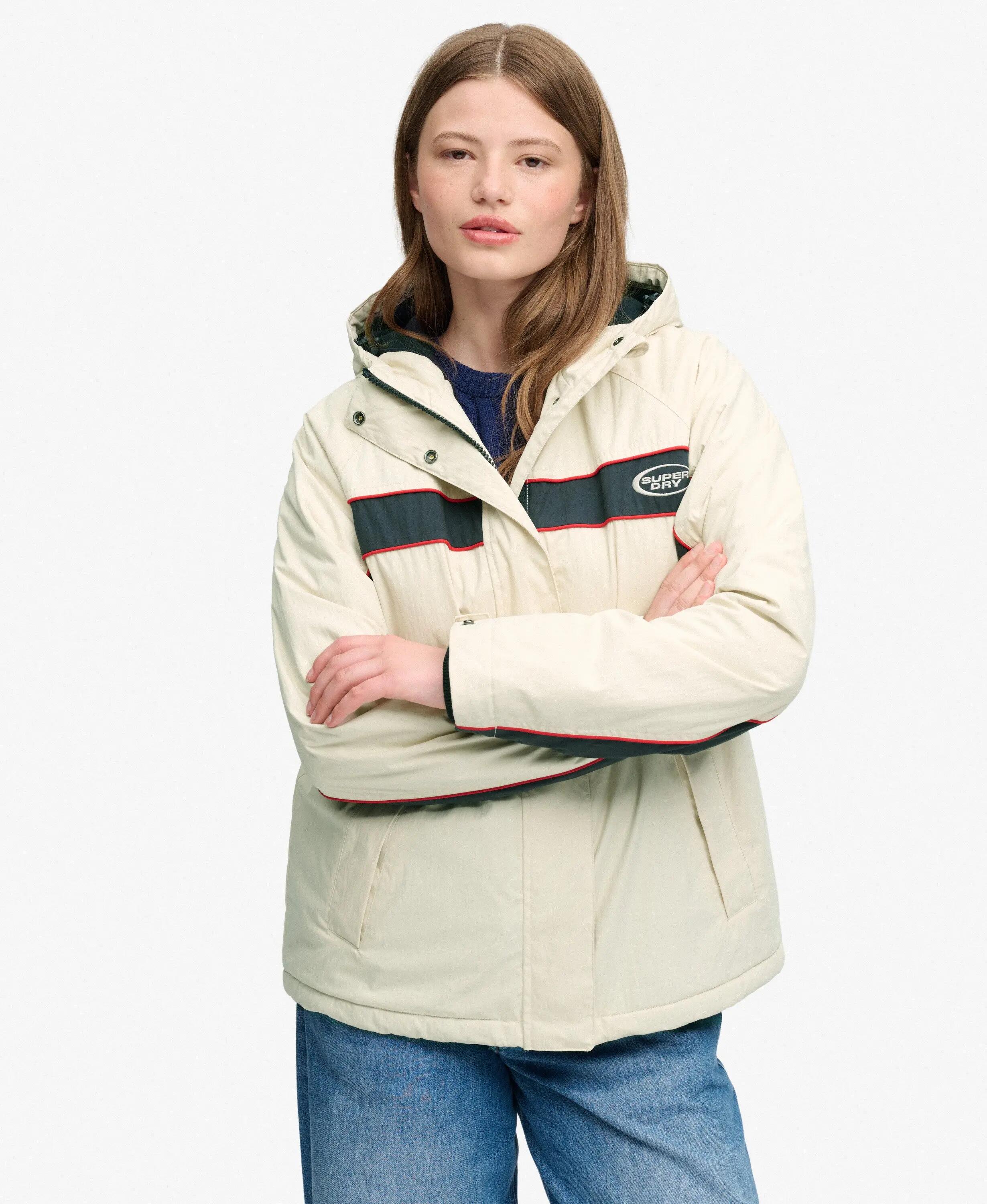 superdry Vintage Kurtka Przeciwwietrzna z Kapturem — Microfleece 5/7
