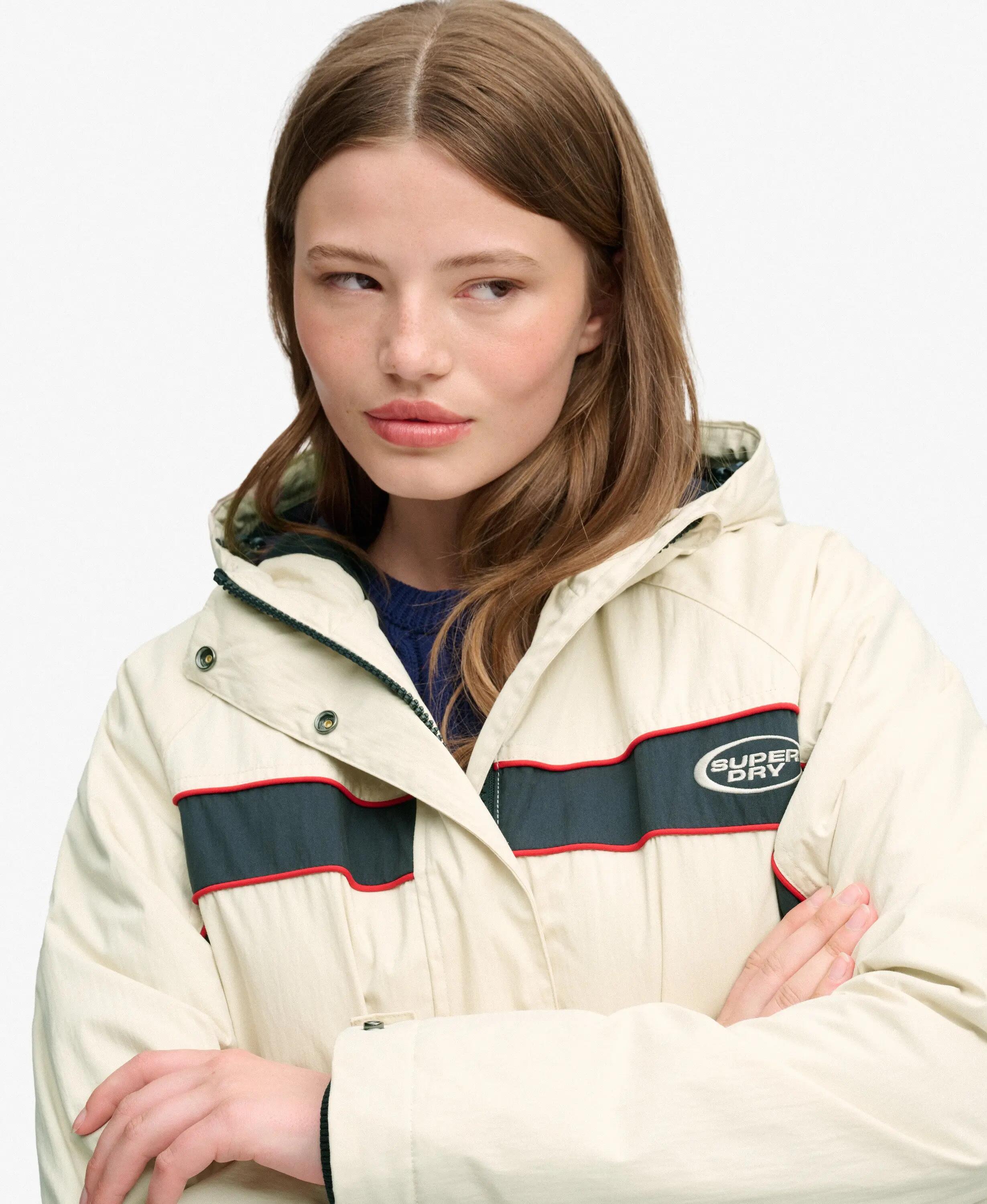 superdry Vintage Kurtka Przeciwwietrzna z Kapturem — Microfleece 4/7