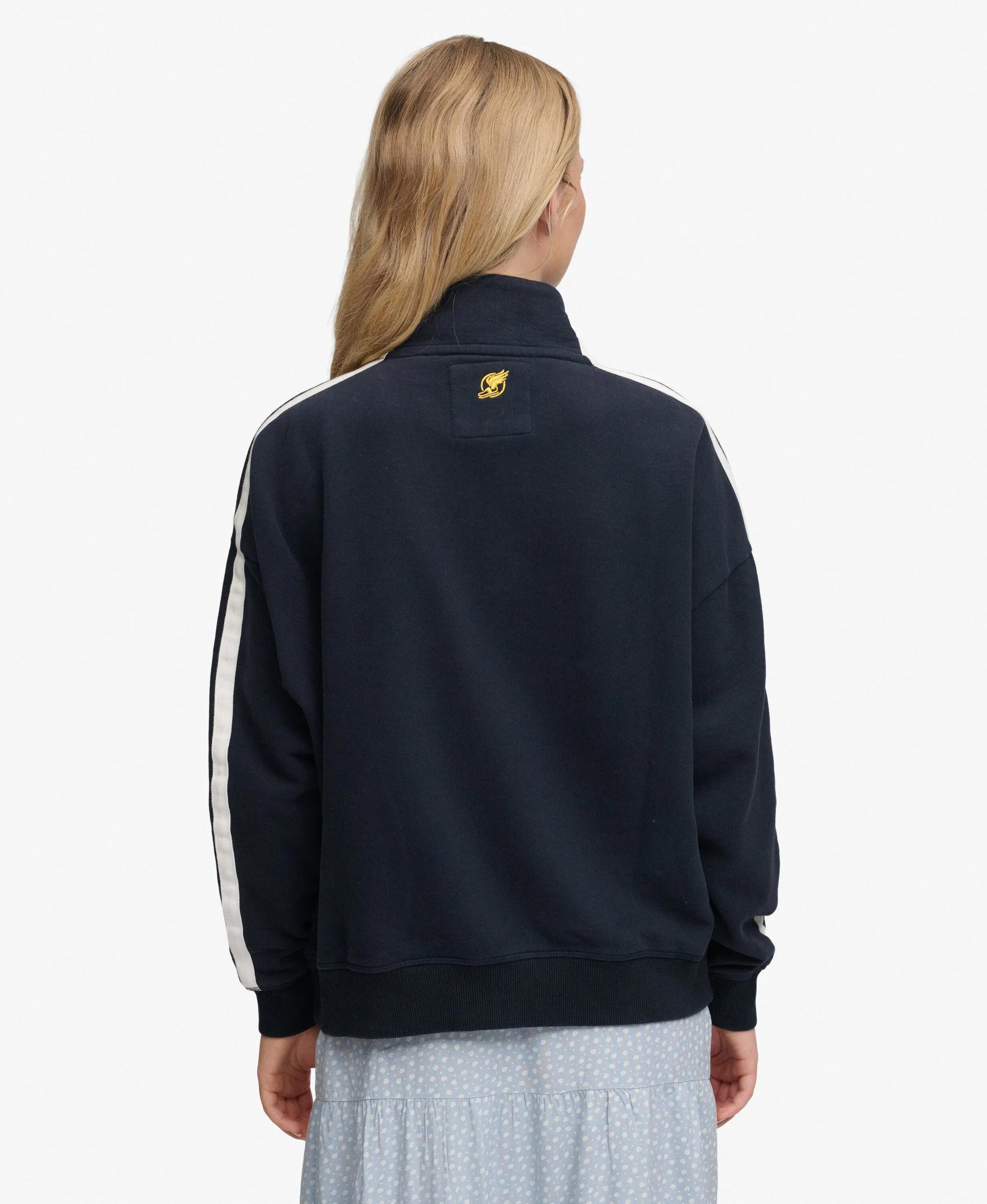 superdry Top de treino com fecho oversize Athletic Essentials em algodão 5/7