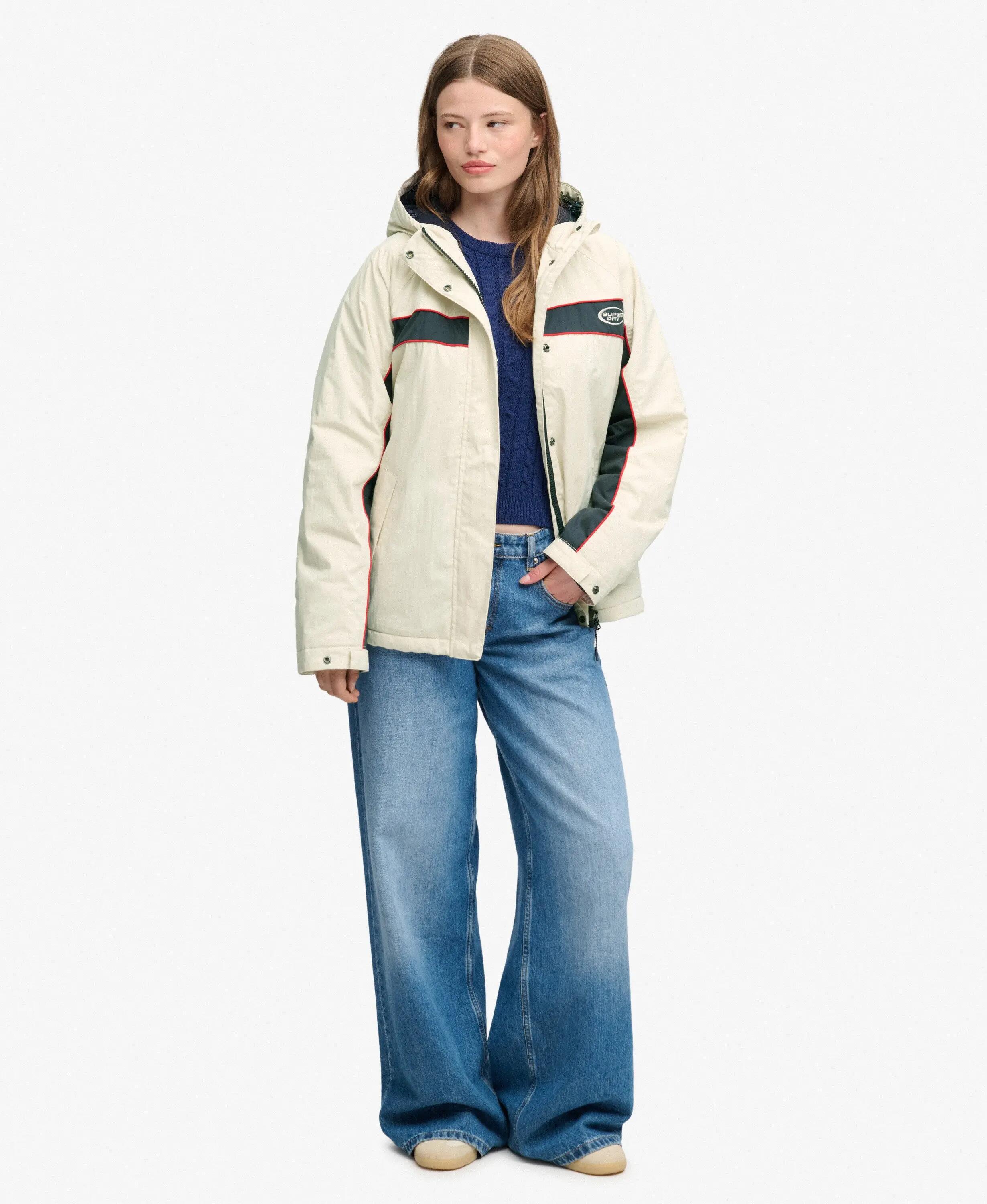 superdry Vintage Kurtka Przeciwwietrzna z Kapturem — Microfleece 3/7