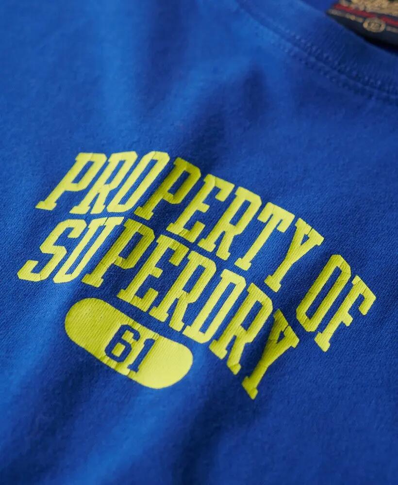 superdry T-shirt Super Athletics slim in cotone 5/6