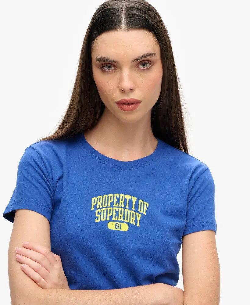 superdry T-shirt Super Athletics slim in cotone 3/6
