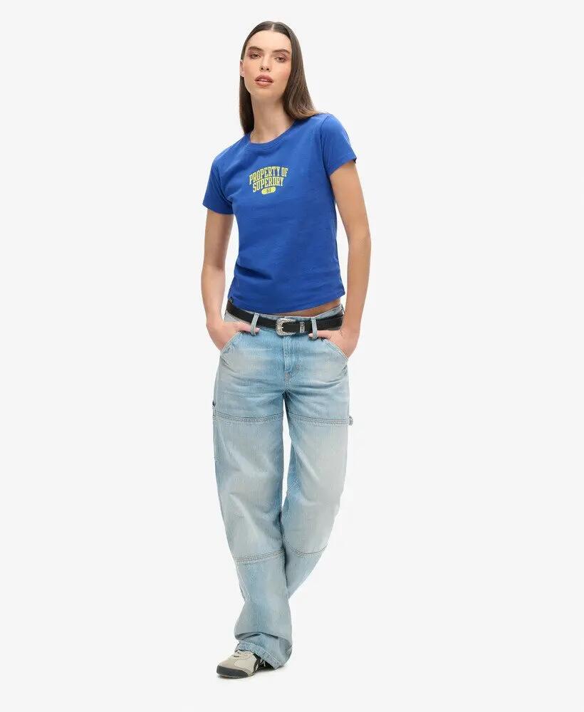 superdry T-shirt Super Athletics slim in cotone 2/6