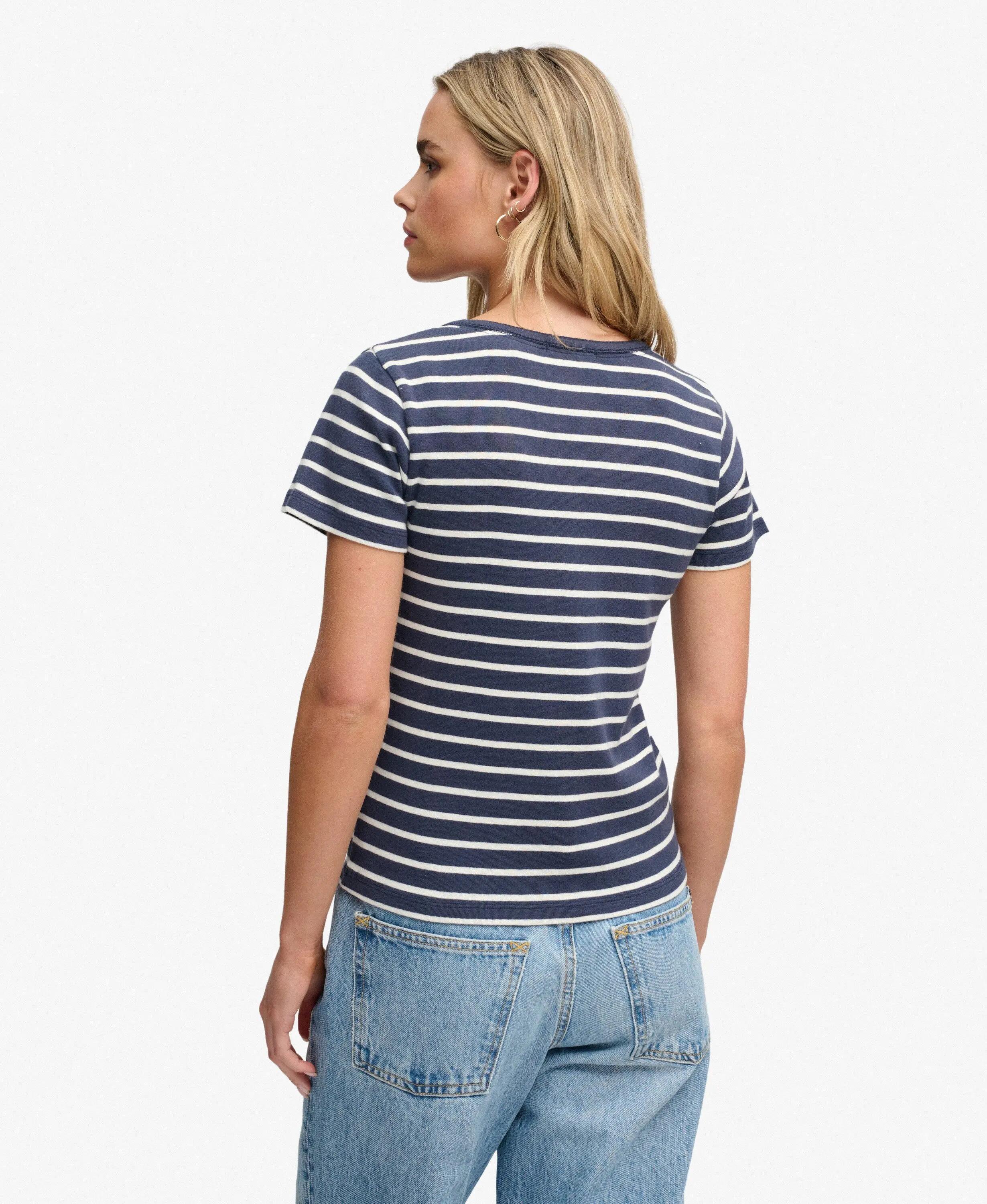 superdry Athletic Essentials T‑shirt met knoopsluiting in jersey – Standard 5/6