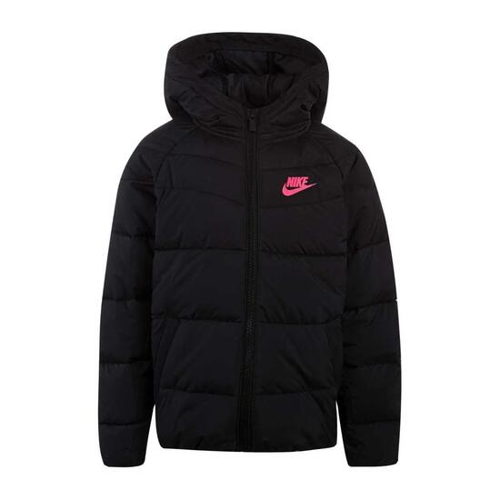 Doudoune NSW Fille (Noir / Rose)