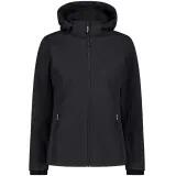 cmp Casaco Softshell Mulher com Capuz e Fecho de Zip – Tamanho D48, Preto 4/4