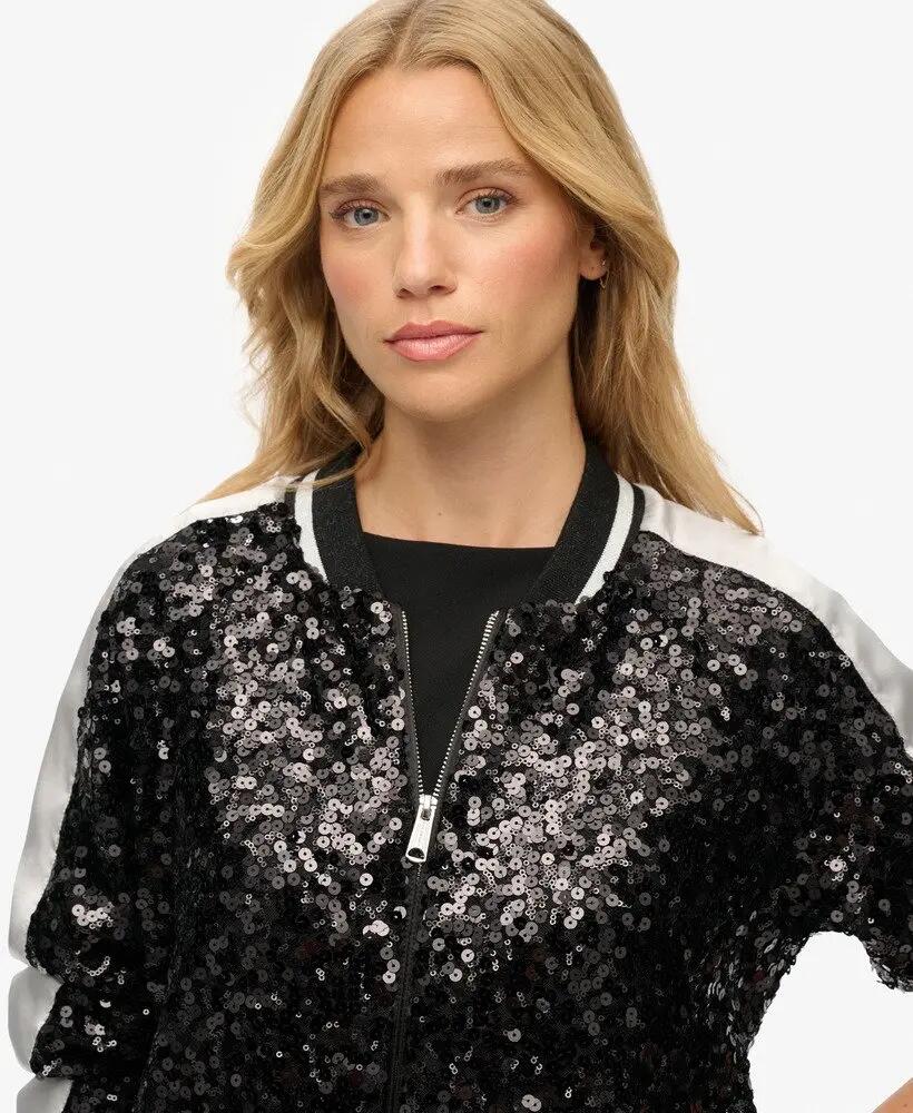 superdry Kurtka Sequin Suikajan – cekiny 4/7