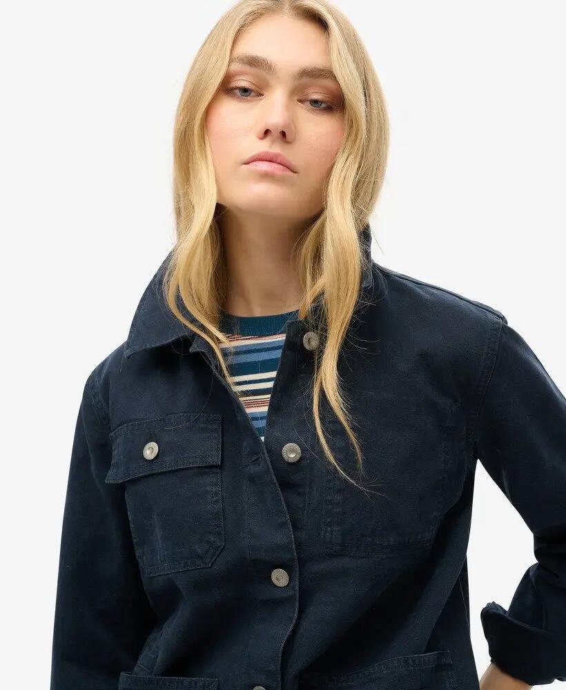 superdry Canvas Chore Jacket giacca in cotone 4/7