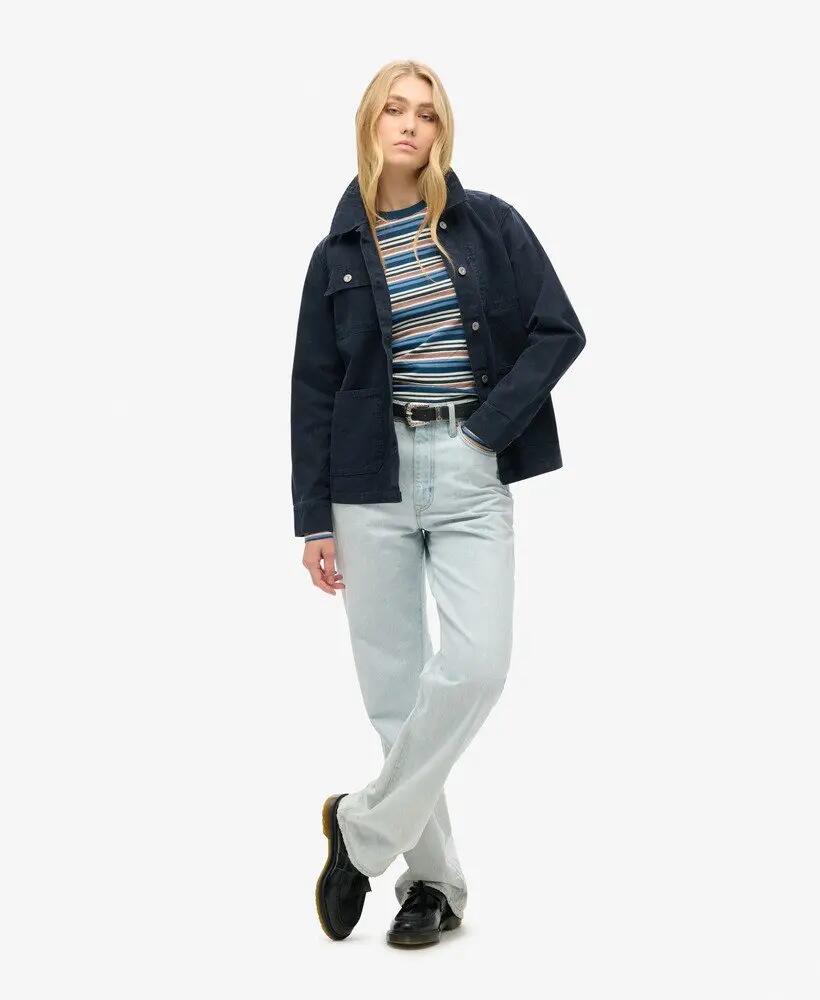 superdry Canvas Chore Jacket giacca in cotone 3/7