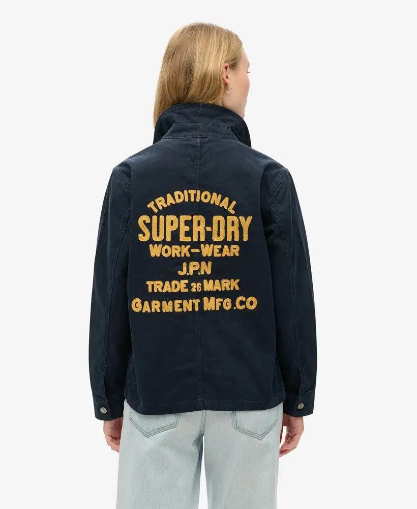 superdry Canvas Chore Jacket giacca in cotone 2/7