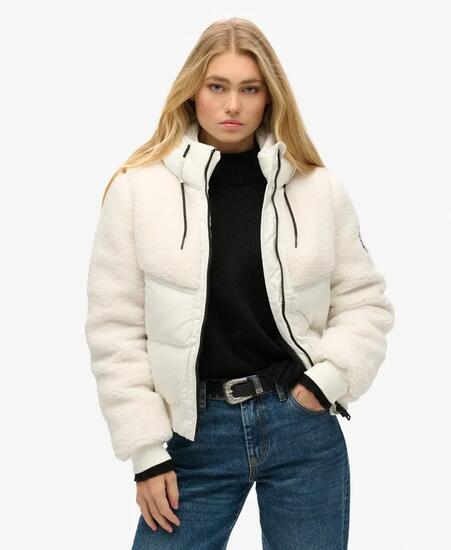 superdry Everest Bomber Hybrid Jacket – Bomber donna in polyester