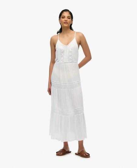 superdry Ibiza Cami Maxi Dress Kleid schwarz aus Viskose/Modal