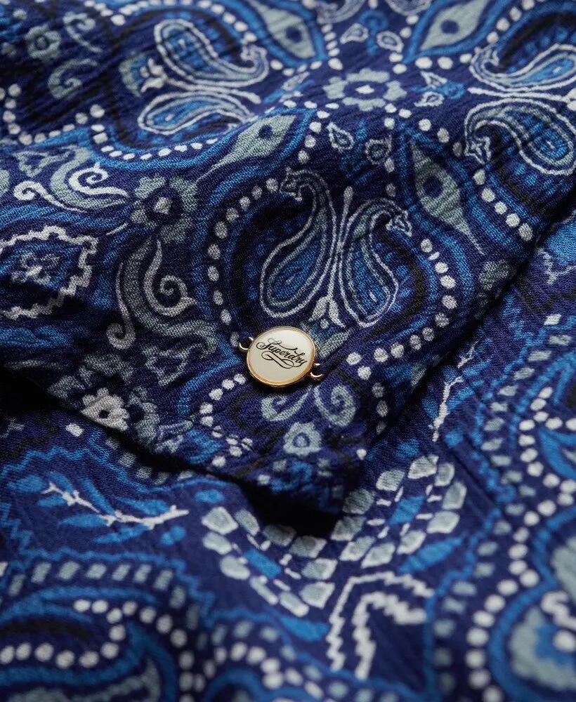 superdry Vestido midi cruzado estampado em viscose 6/7