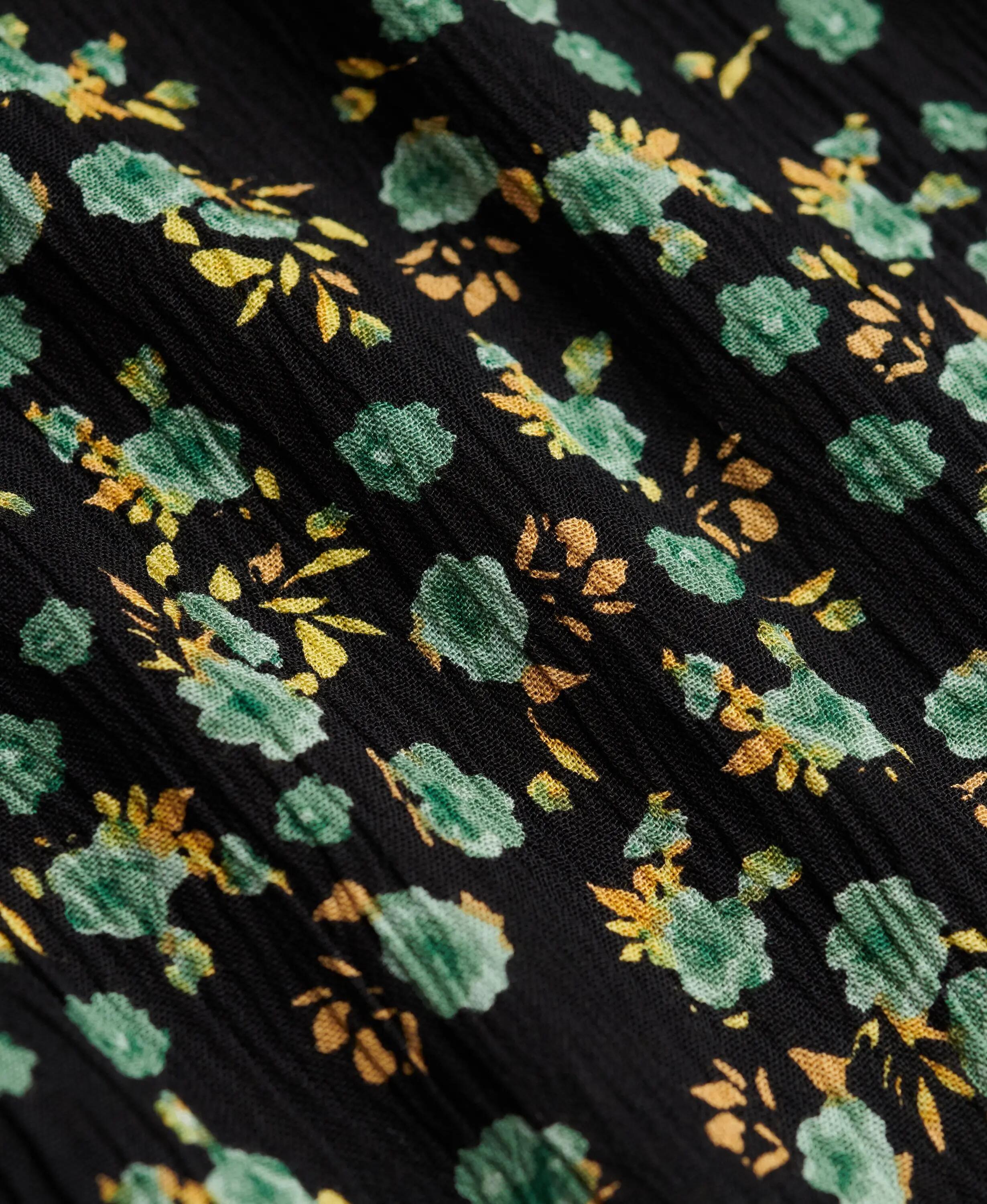 superdry Vestido Mini Swing Cruzado em Viscose 100% com Estampa – Ellys Floral 7/7