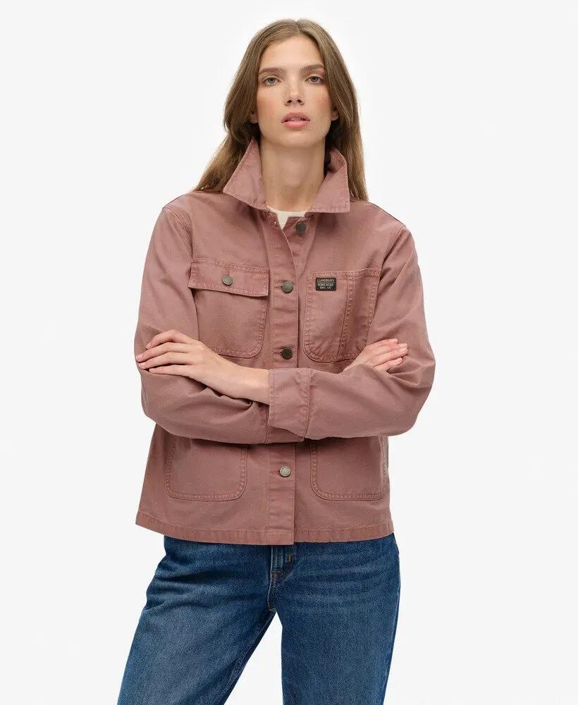 superdry Chore Jacket 100% algodão – corte relaxed 5/7