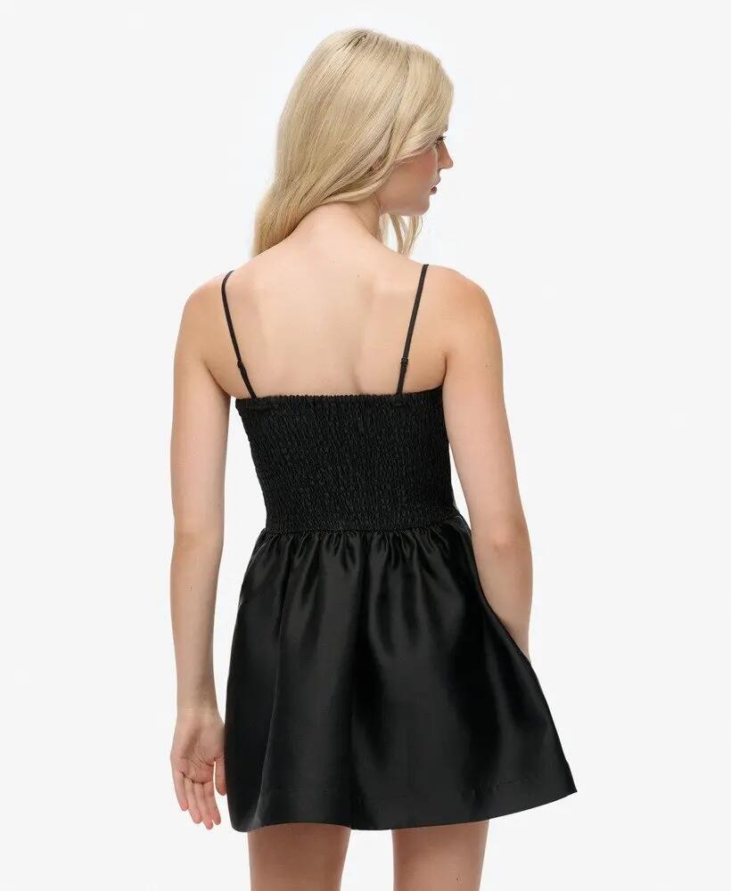 superdry Vestido mini Corset Cami preto em 100% poliéster 5/7