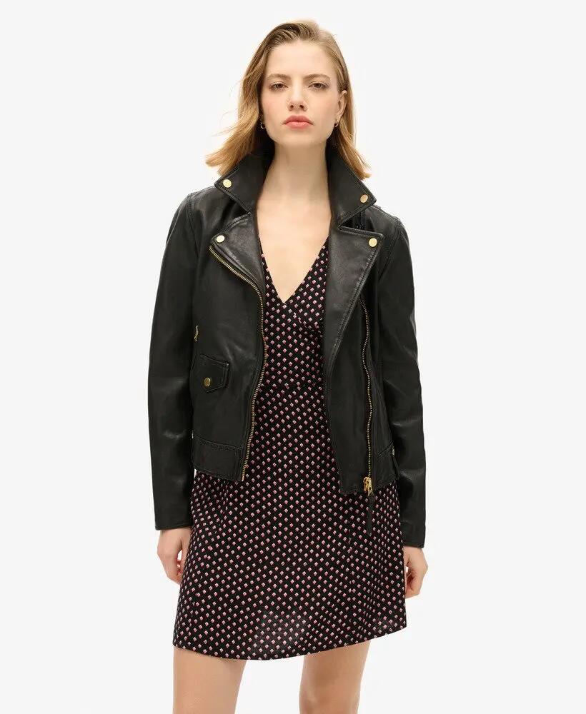 superdry Vestido mini estampado em viscose Diamond Geo Black 5/7
