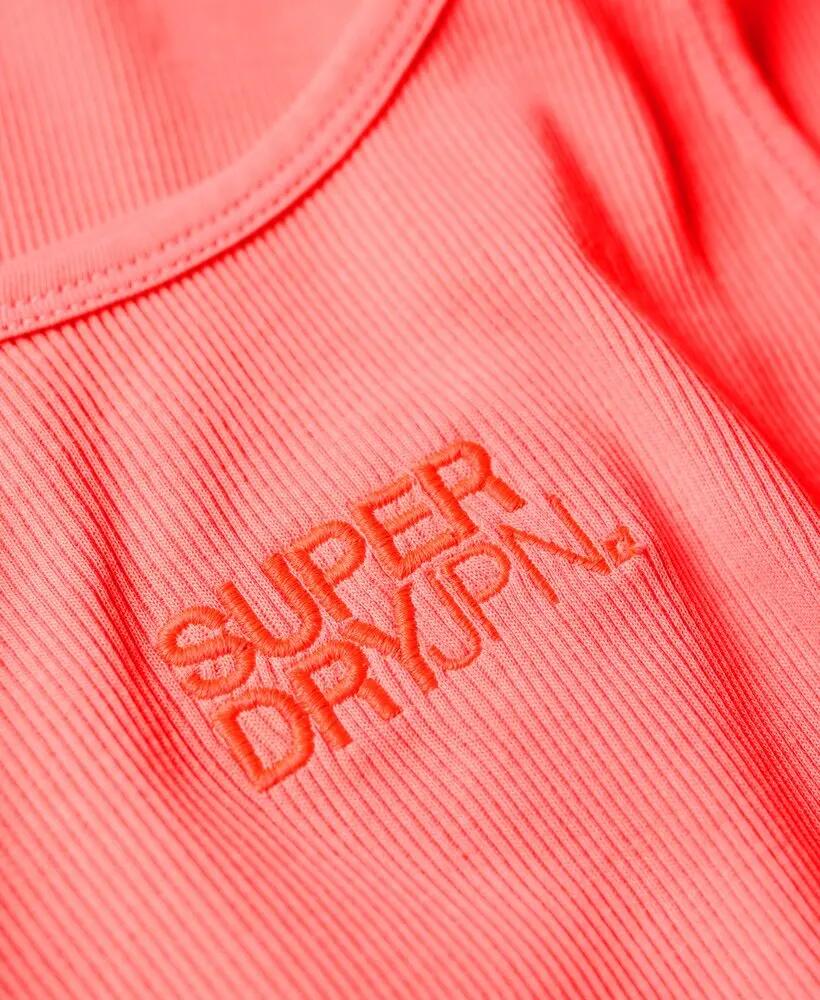 superdry Vestido Racer canelado bordado – slim fit 5/7