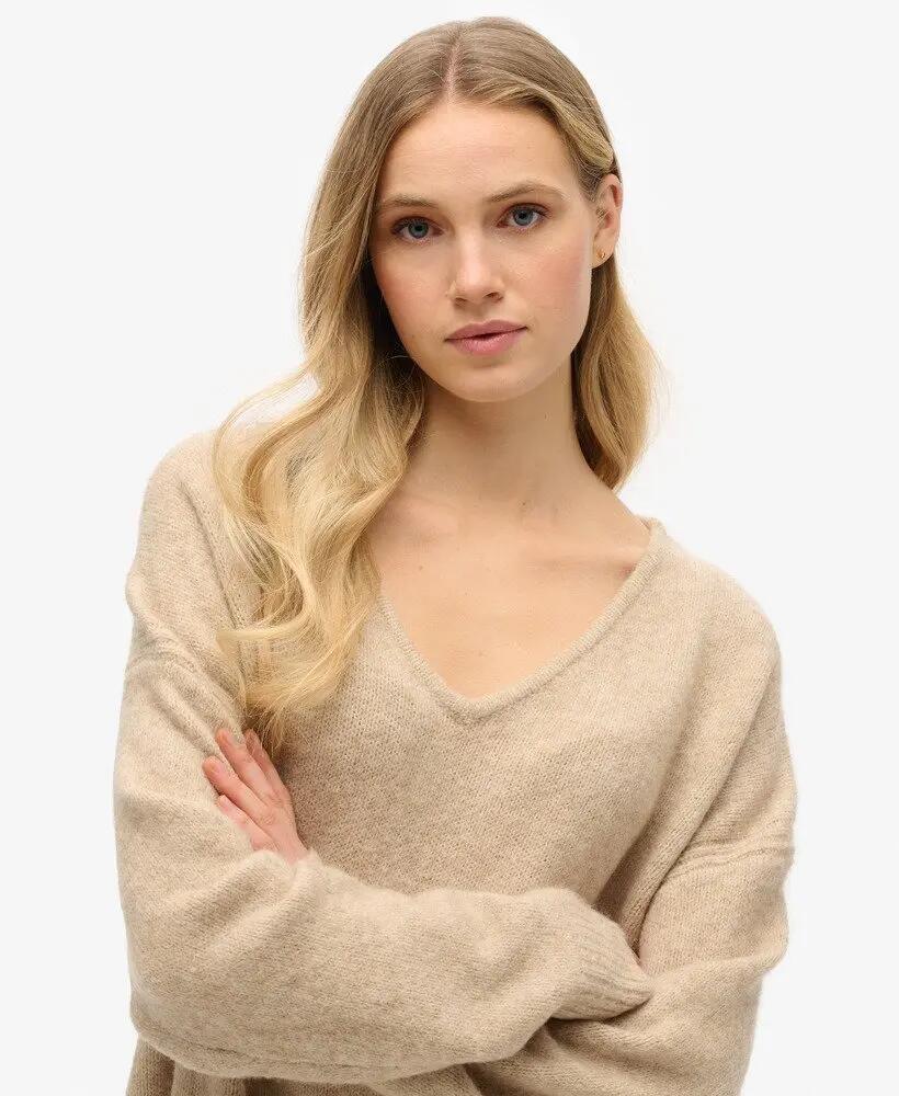 superdry Oversized V-hals Trui-jurk 2/5
