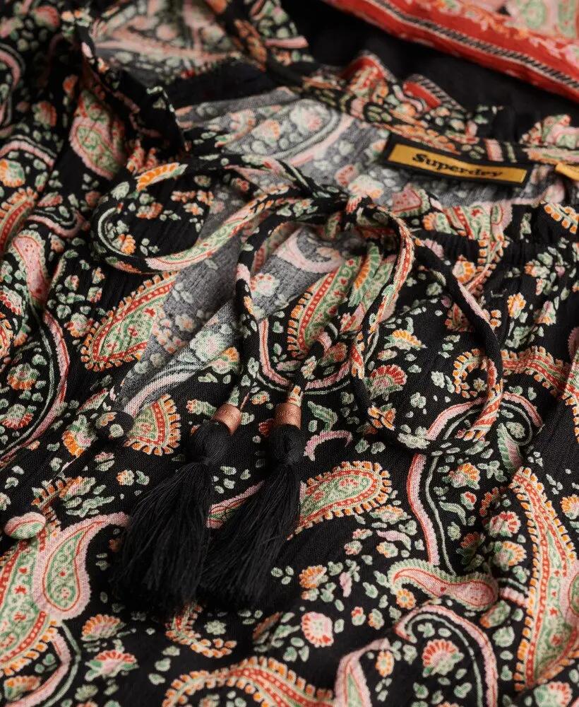 superdry vestido midi estampado Boho Paisley Border Black 5/6