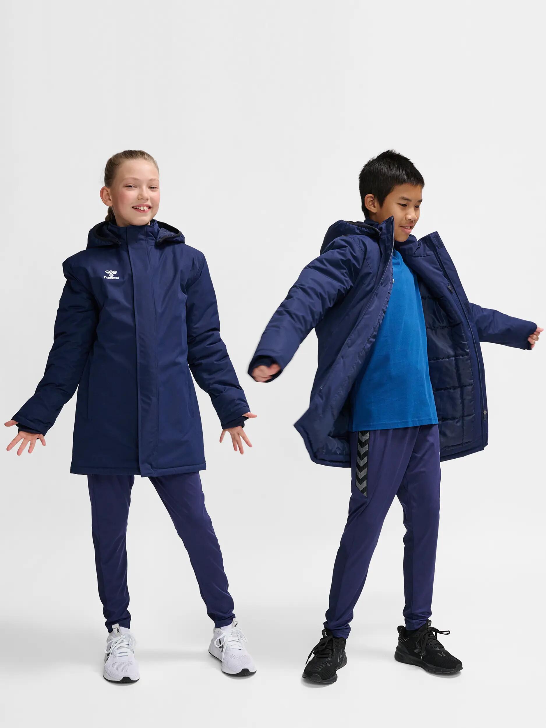 hummel giacca hmlAUTHENTIC BENCH JACKET KIDS in polyester MARINE 6/7