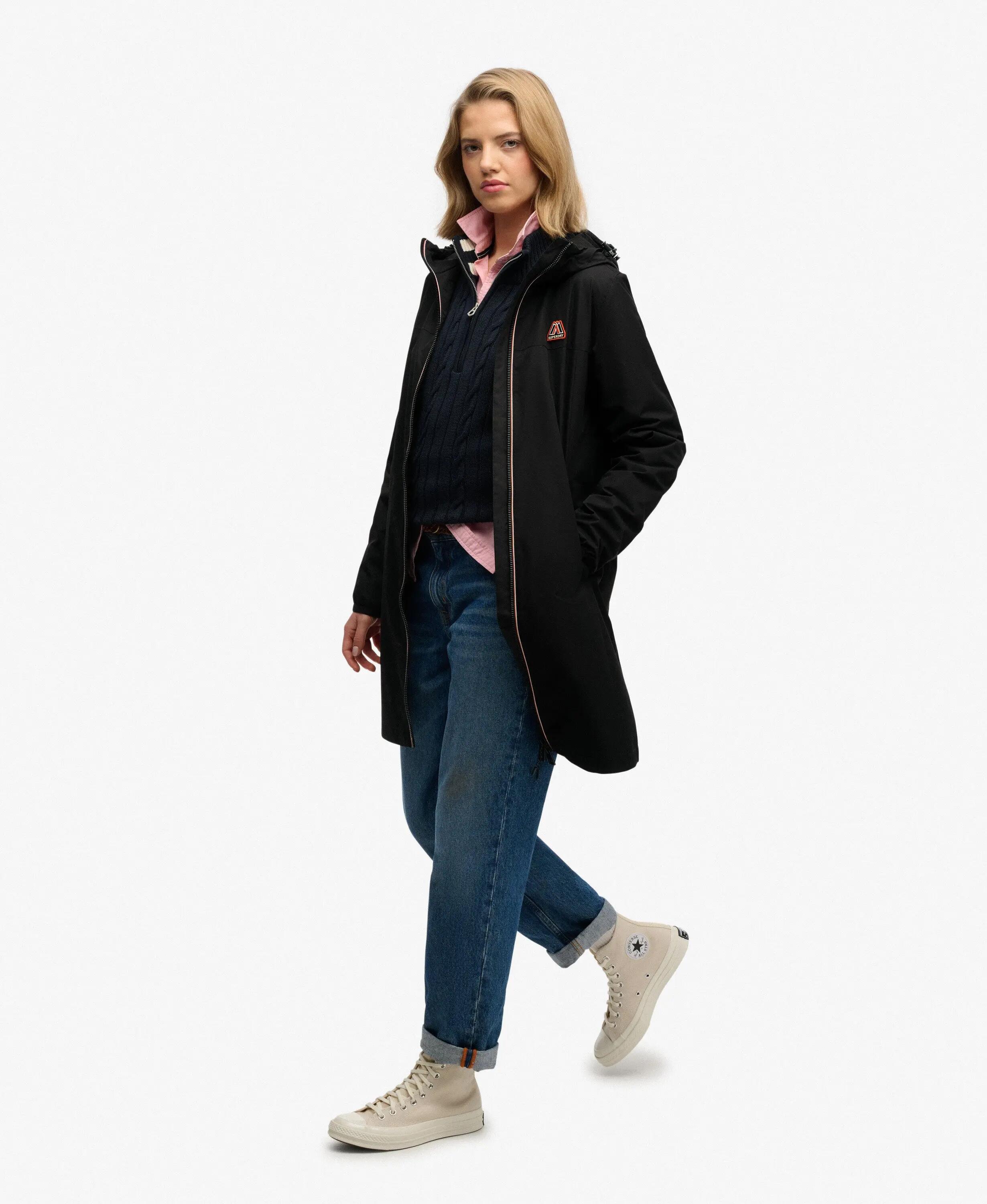 superdry Longline Windbreaker Jack Loose Fit van Gerecycled Polyester 5/7