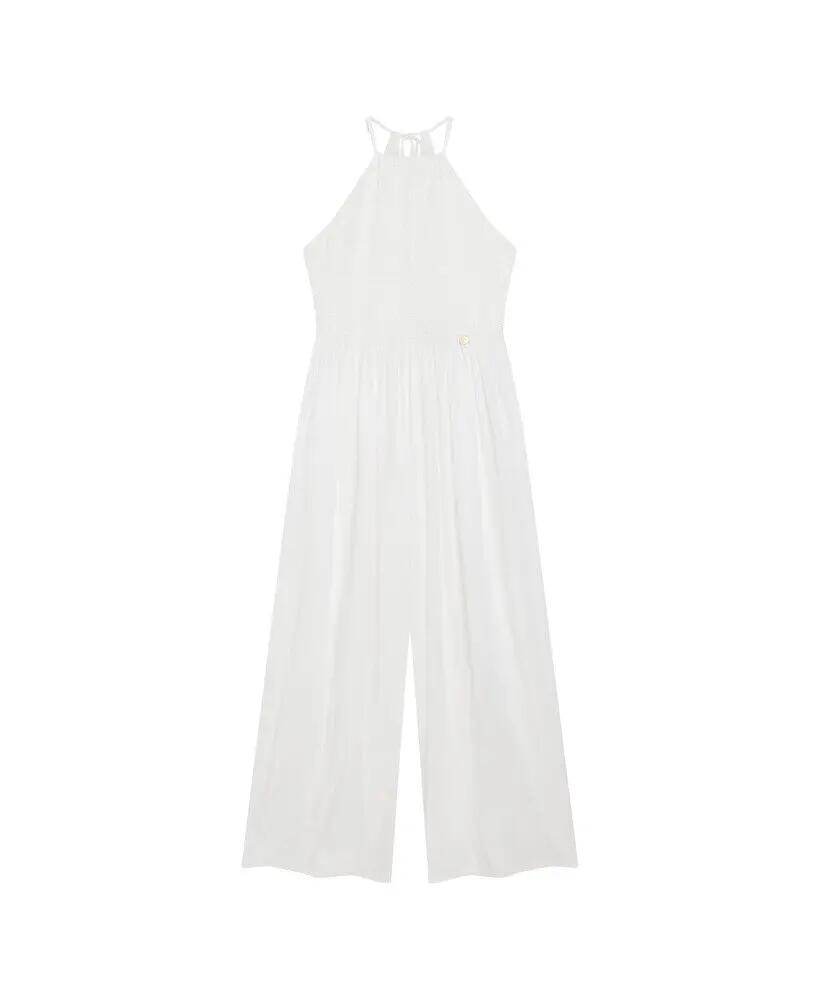 superdry Tuta intera ricamata in viscosa-modal – OFF WHITE 7/7