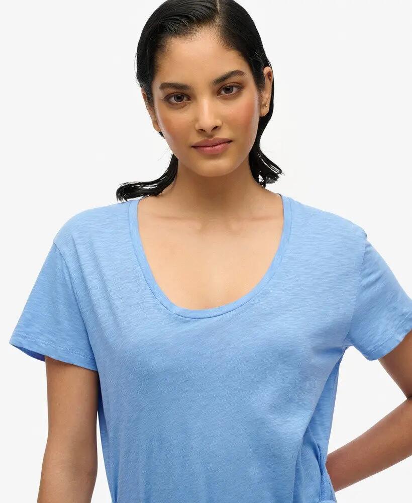 superdry Vestido midi transpassado Slub algodão/lyocell 2/7