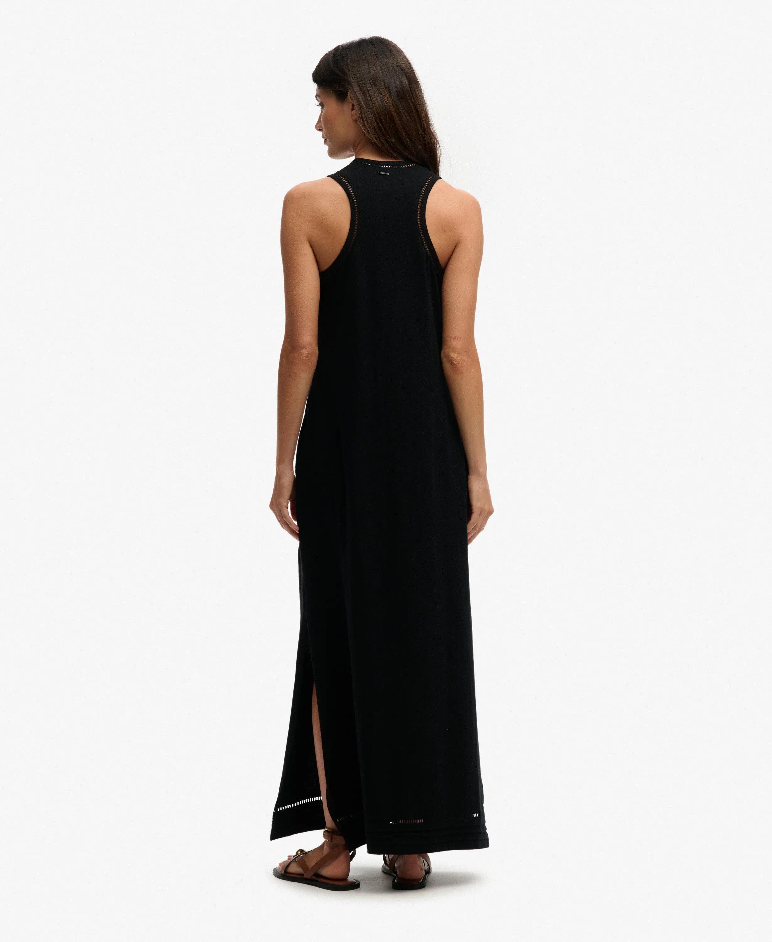 superdry Laddered Jersey Maxi-jurk van biologisch katoen – Loose Fit 5/6